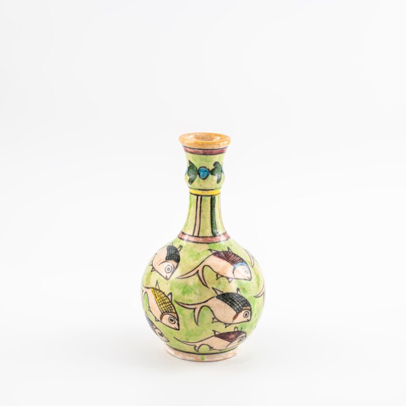 Bottiglia collo lungo in terracotta - Dimensione: <b>d 11cm - h 17cm</b> - immagine 5