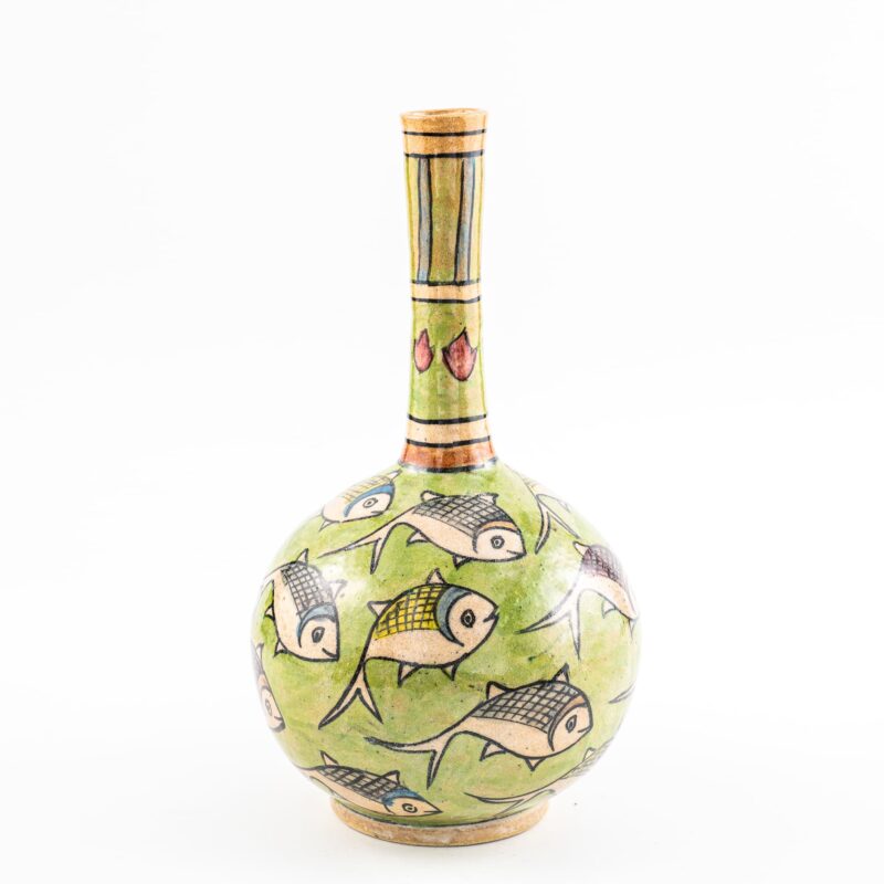 Bottiglia collo lungo in terracotta - Dimensione: <b>d 13cm - h 23cm</b> - immagine 5