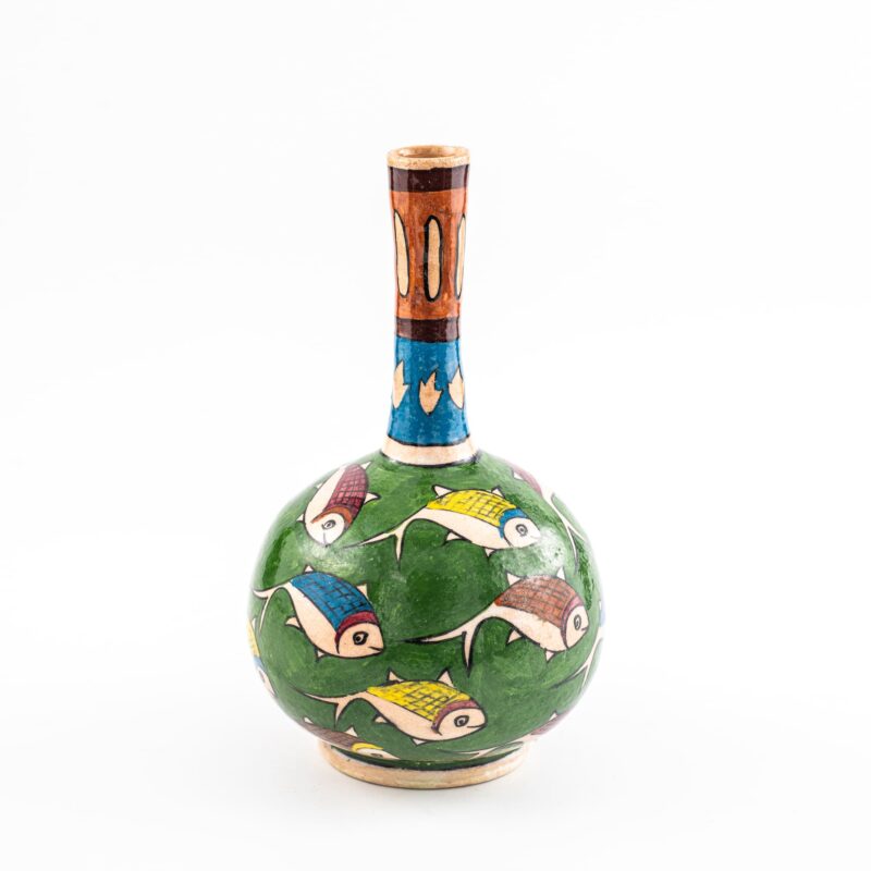 Bottiglia collo lungo in terracotta - Dimensione: <b>d 13cm - h 23cm</b> - immagine 4