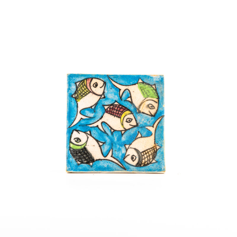 Square terracotta tile - Size: <b>10 cm</b> - Image 6