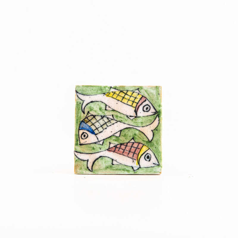 Square terracotta tile - Size: <b>6.5 cm</b> - Image 7
