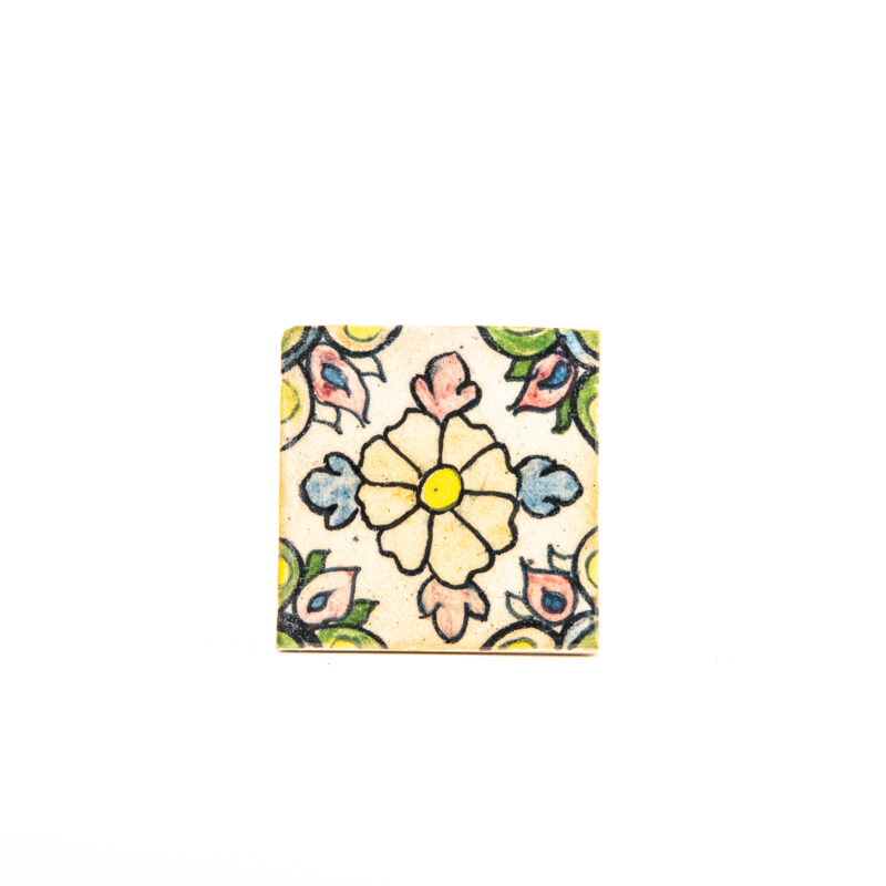 Square terracotta tile - Size: <b>6.5 cm</b> - Image 3