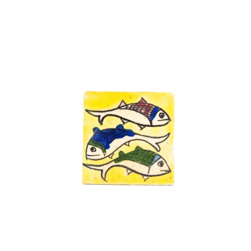 Square terracotta tile - Size: <b>6.5 cm</b>