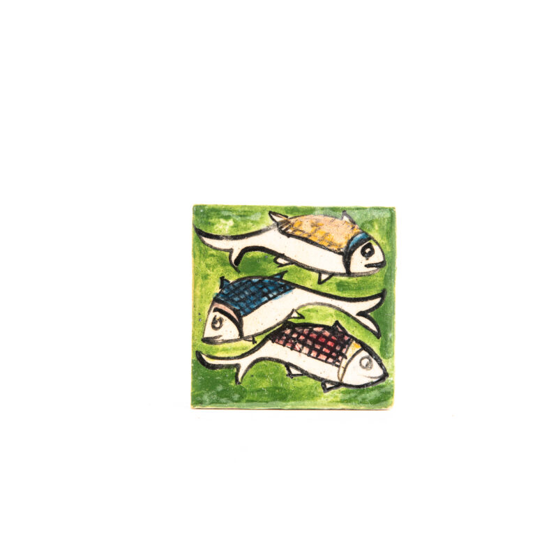 Square terracotta tile - Size: <b>6.5 cm</b> - Image 6