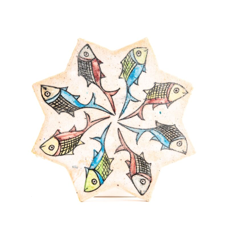 Piastrella in terracotta stella - Dimensione: <b>18 cm</b> - immagine 5