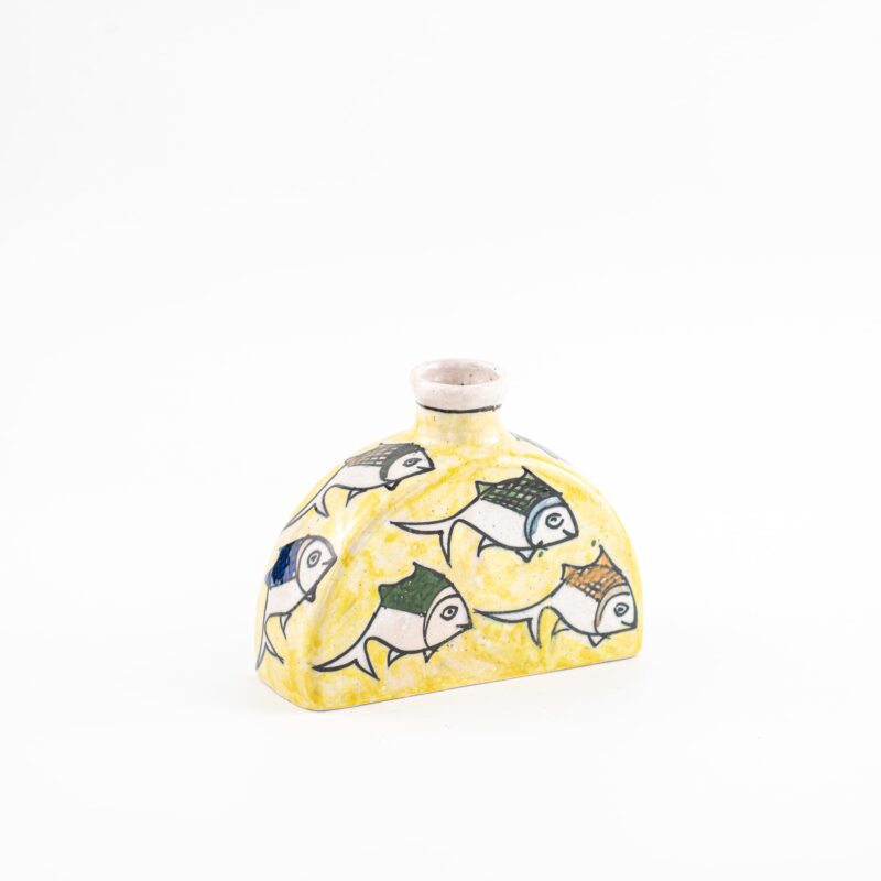 Bottiglia mezza luna in terracotta - Dimensione: <b>l 15cm - h 5 cm</b> - immagine 4