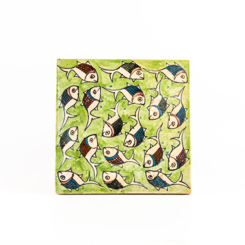 Square terracotta tile - Size: <b>18 cm</b> - Image 5