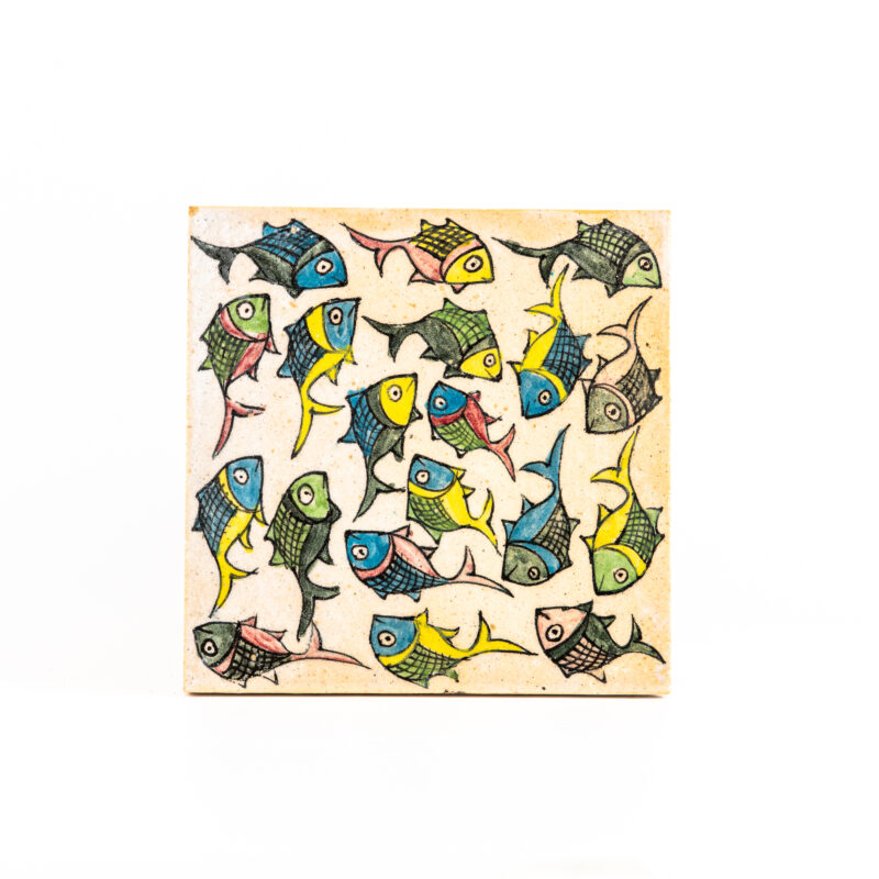 Square terracotta tile - Size: <b>18 cm</b> - Image 4