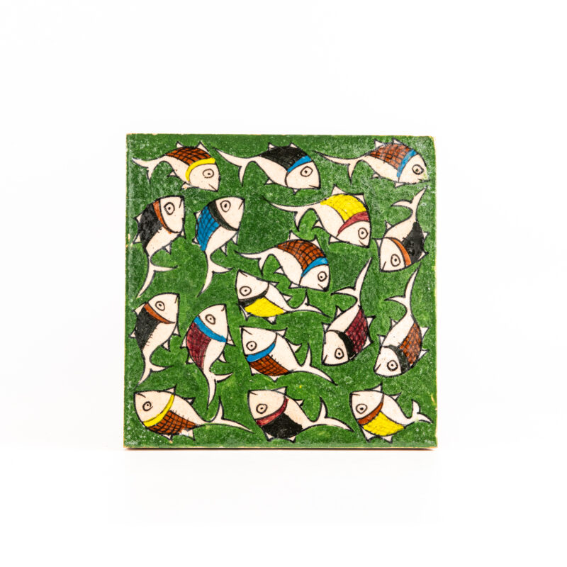 Square terracotta tile - Size: <b>18 cm</b> - Image 7