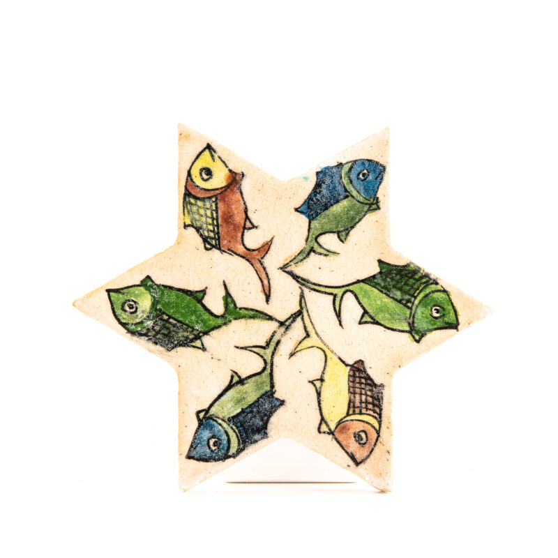 Piastrella in terracotta stella -  <b>6 punte</b> - immagine 3