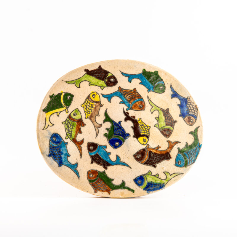 Oval handmade terracotta tile -  <b>22x cm</b> - Image 2