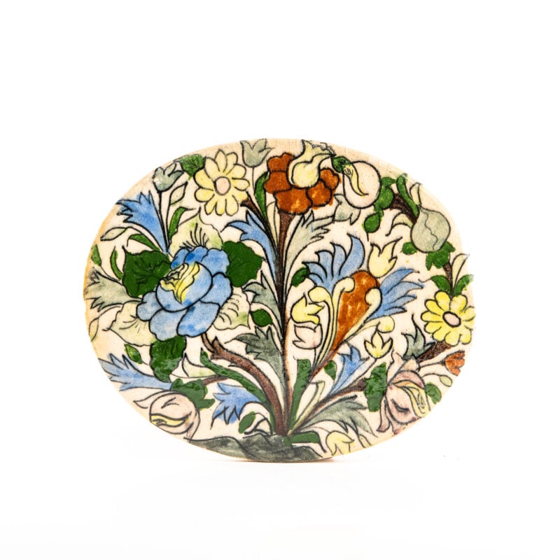 Oval handmade terracotta tile -  <b>22x cm</b> - Image 5