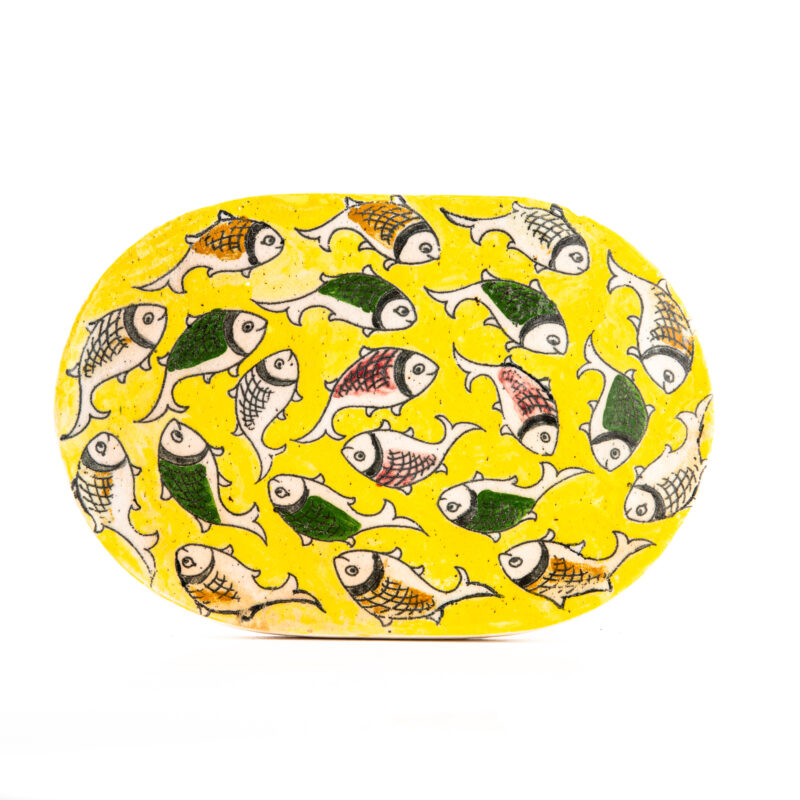 Oval handmade terracotta tile -  <b>27 cm</b> - Image 6