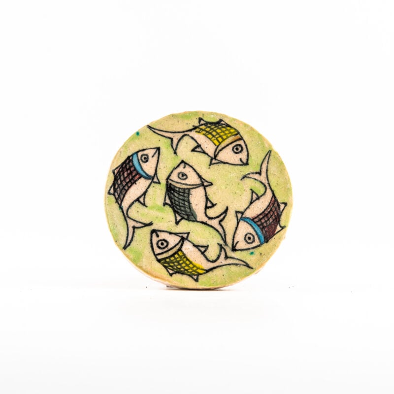 Piastrella in terracotta tonda -  <b>10 cm</b> - immagine 2